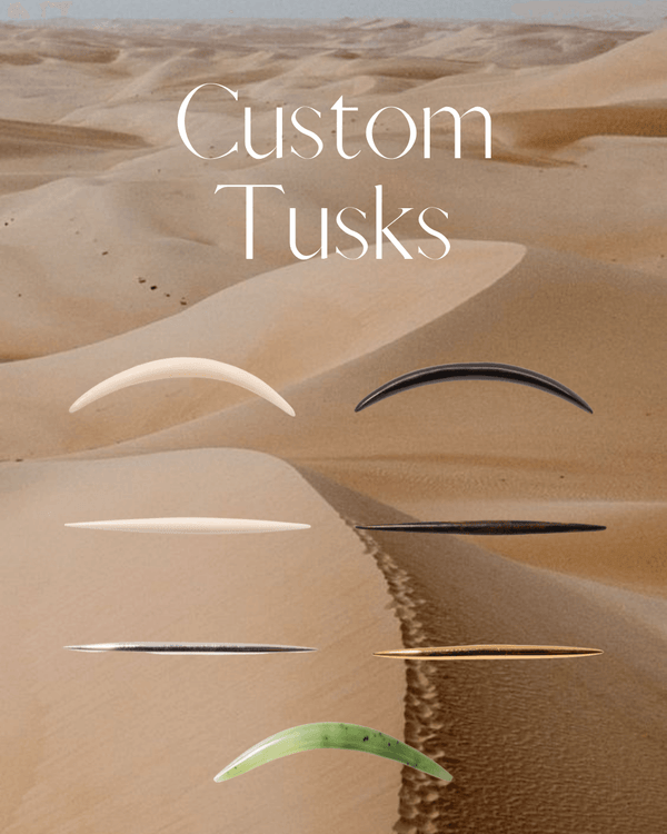 CUSTOM TUSK- Create your own - Azadi Adornments